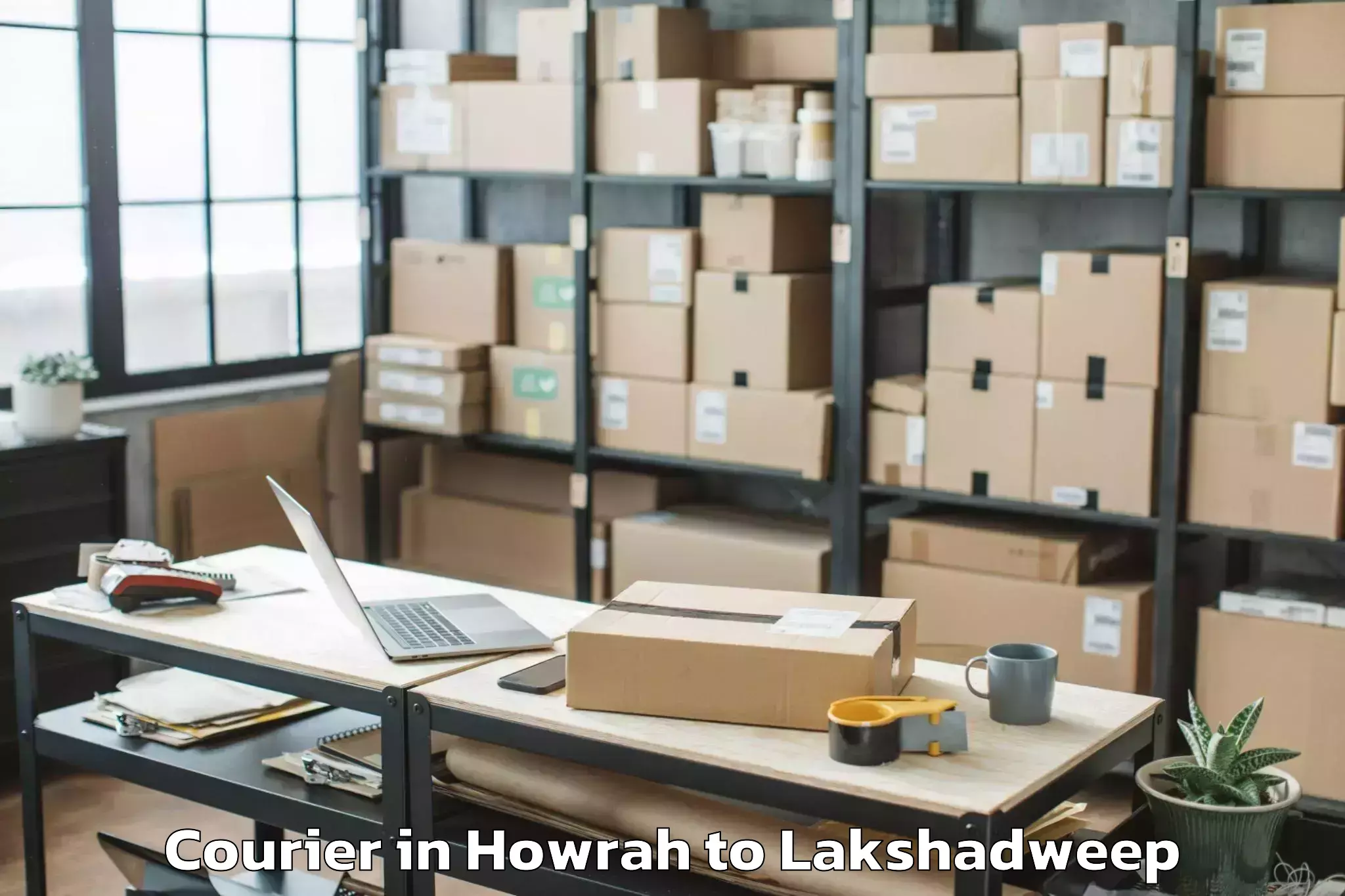 Leading Howrah to Kiltan Courier Provider